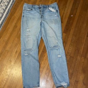 Mom distressed jeans